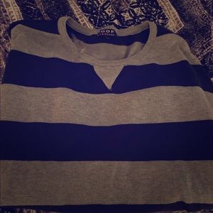 Striped long sleeve sweater